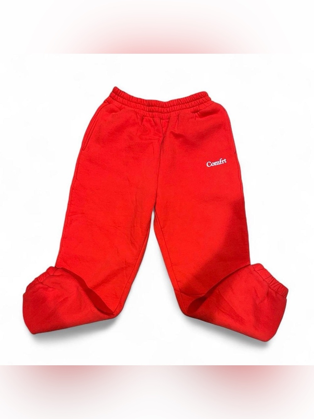 Comfrt Red Women's Jogger Pants — Elastic Waist Sweatpants
